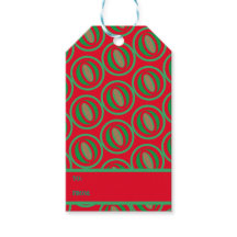 Saco de Presente Vermelho/Verde Médio