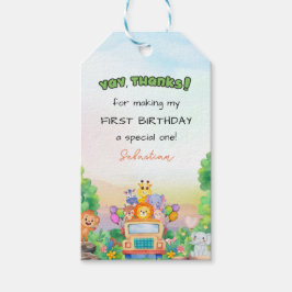 Etiqueta Para Presente Safari Ride Wild One Boy 1st Birthday Favor Gift