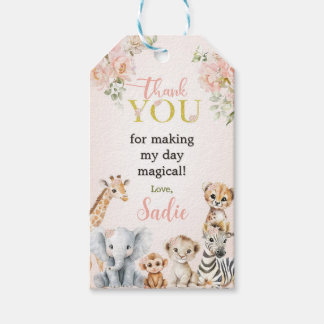 Etiqueta Para Presente Safari Sweet Girl Floral Birthday 