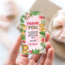 Etiqueta Para Presente Safari Wild One primeiro aniversario