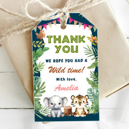 Etiqueta Para Presente Safari Wild One primeiro aniversario