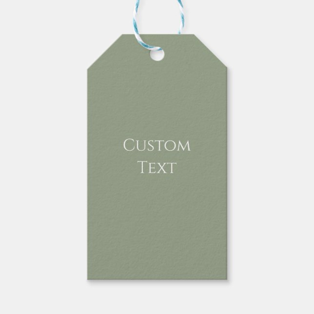 Etiqueta Para Presente Sage Green  (Frente)