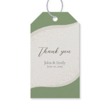 Sage Green Abstrato Wedding Favor