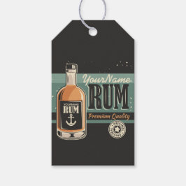 Etiqueta Para Presente Sailor Personalizado Rum Liquor Bottle Sign