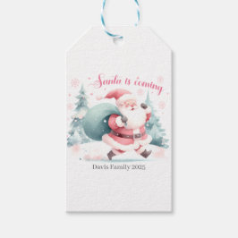 Etiqueta Para Presente Santa Christmas Gift Tag