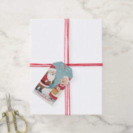 Etiqueta Para Presente Santa Mrs Claus Merry Christmas