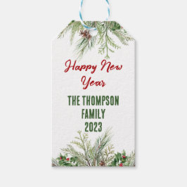 Etiqueta Para Presente Saudação da Roda de Inverno com a estrutura do fel