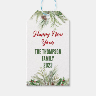 Etiqueta Para Presente Saudação da Roda de Inverno com a estrutura do fel