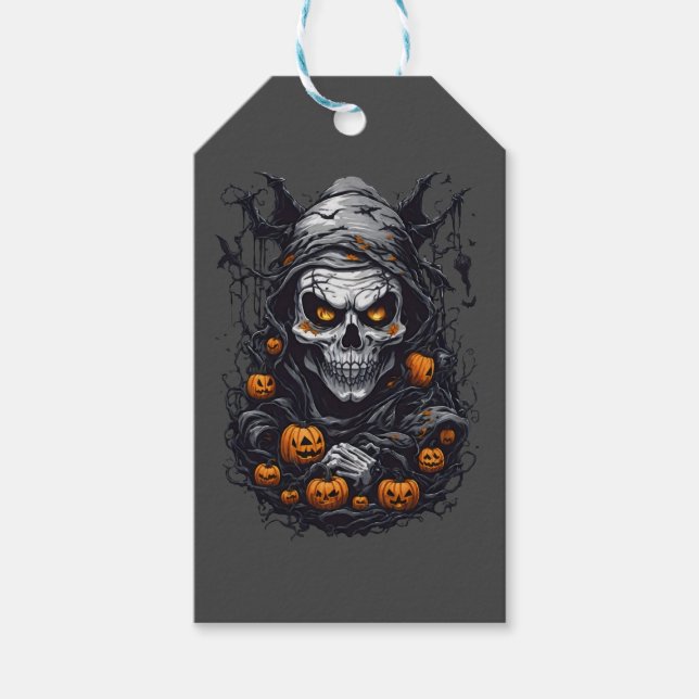 Etiqueta Para Presente Scray Halloween (Frente)