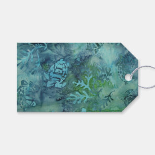 Etiqueta Para Presente Sea Turtle Batik