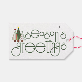 Etiqueta Para Presente Season's Greetings Gift Tag