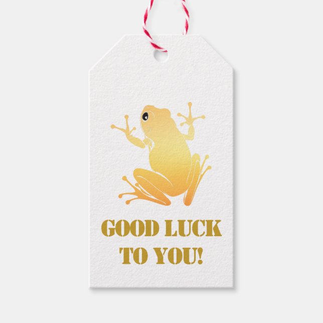 Etiqueta Para Presente Secret Heart -Gold Flying Frog Classic (Frente)
