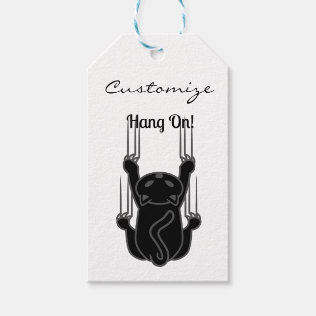 Etiqueta Para Presente Segure no Thunder_Cove de Gato Negro (Frente)