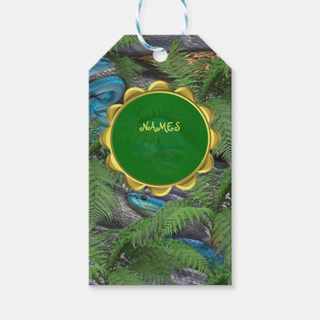 Etiqueta Para Presente Selva Africana alegre (Frente)