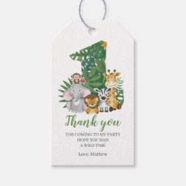 Etiqueta Para Presente Selva primeiro aniversario Selvagem Safari
