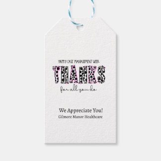 Etiqueta Para Presente Semana de gerenciamento de casos felizes