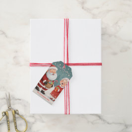 Etiqueta Para Presente Senhora Natal Sra. Papai Noel Feliz Natal