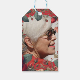 Etiqueta Para Presente Sentimental de Keepsasaem Memorial do Rosa vermelh