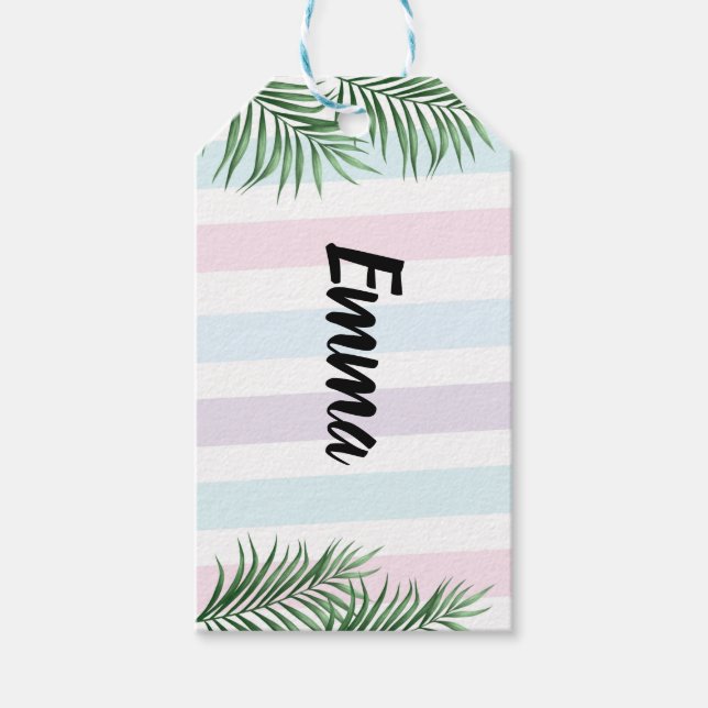 Etiqueta Para Presente Separados Personalizados Com Árvores (Frente)