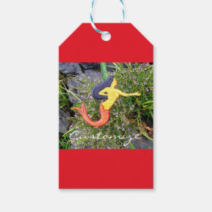 Etiqueta Para Presente sereia do sirena da vermelho-cauda