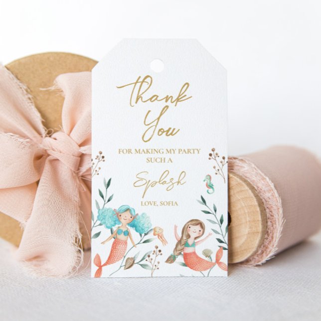 Etiqueta Para Presente Sereias Fofas  (Criador carregado)