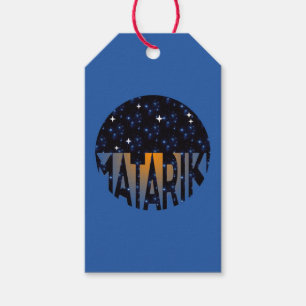 Etiqueta Para Presente Sete Irmãs da Nova Zelândia Maori MATARIKI 2c