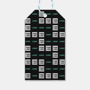 Etiqueta Para Presente Seu logotipo ou imagem   Padrão Zig Zag com duas i