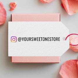 Etiqueta Para Presente Seu Nome no Instagram & Promo do Ícone das Mídias 