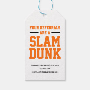 Etiqueta Para Presente Seus Referenciais são um Realtor de Marcha de Dunk