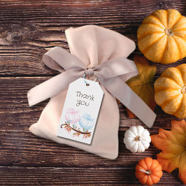 Etiqueta Para Presente Sexo da Abóbora - Obrigado