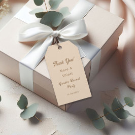 Etiqueta Para Presente Sexo De Beige Cony Light Revela Obrigado