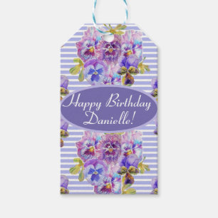 Etiqueta Para Presente Shabby Rosa Rosa Rosa Floral Chá, Favor do Bolo d