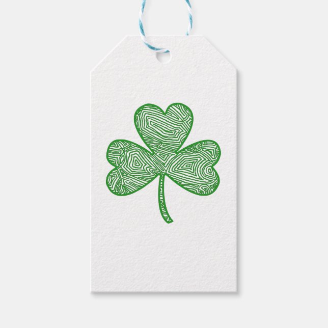 Etiqueta Para Presente Shamrock (Frente)