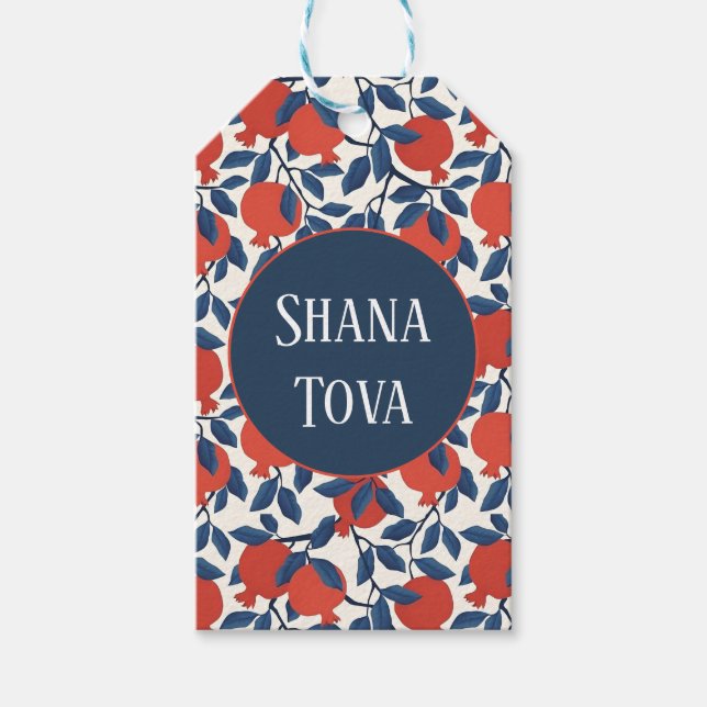 Etiqueta Para Presente Shana Tova Pomegranate (Frente)