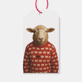 Etiqueta Para Presente Sheep Wearing Black Sheep Sweater