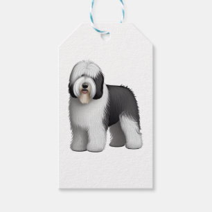 Etiqueta Para Presente Sheepdog 10 antigo inglês