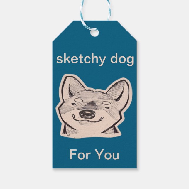 Etiqueta Para Presente Shiba  (Frente)