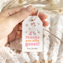 Silly Goose Birthday Favor Tags