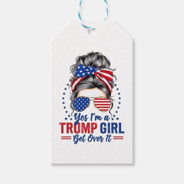 Etiqueta Para Presente Sim, eu sou uma Trump Girl (Frente)