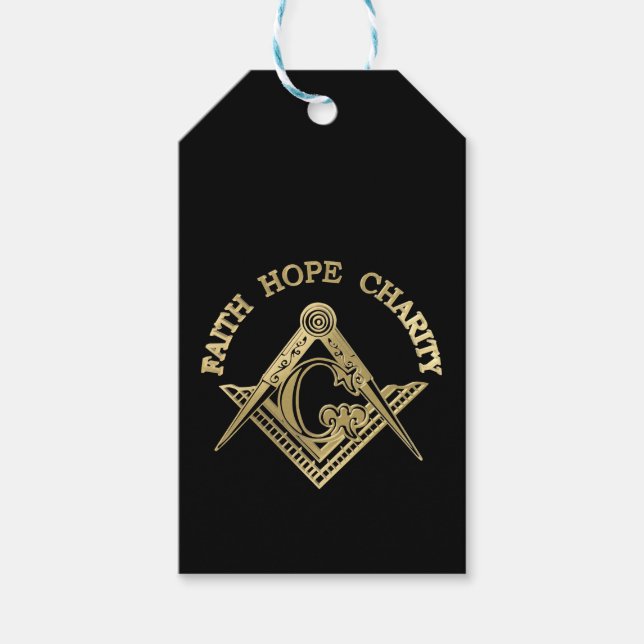 Etiqueta Para Presente Símbolo maçônico (Frente)