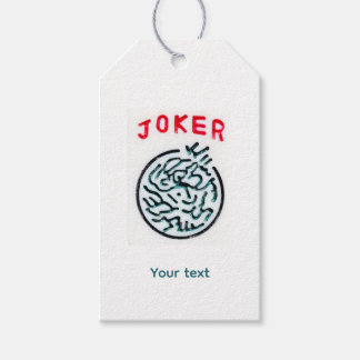 Etiqueta Para Presente Símbolo MahJong - Joker do azulejo