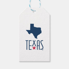 Etiqueta Para Presente Símbolos do Texas, Texas, azul naval