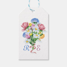 Etiqueta Para Presente Simple Garden Spring Daisy Wildflower Minimal 