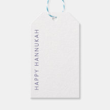 Simple Hannukah Gift Tags