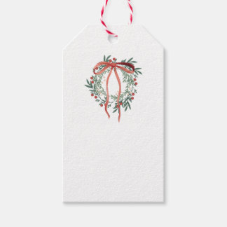 Etiqueta Para Presente Simple Wreath Gift Tag