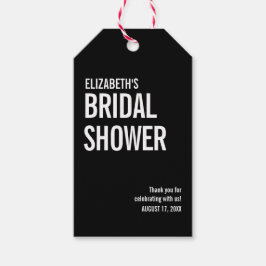 Etiqueta Para Presente Simples Agradecimento de Noiva em Tipografia