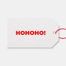 Simples HOHOHO! Texto Papai Noel Vermelho Natal