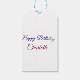 Etiqueta Para Presente SIMPLES MINIMAL.CUTIE ADICIONE NOME BEBÊ feliz ani
