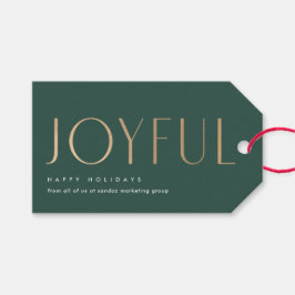 Etiqueta Para Presente Simplicidade de alegria de feriados empresariais v