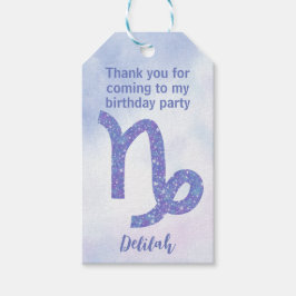 Etiqueta Para Presente Sinal de Astrologia Personalizada de Capricórnio